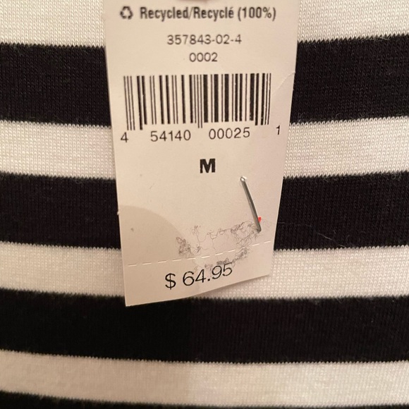 Gap dress black and white strip size medium - Picture 4 of 8